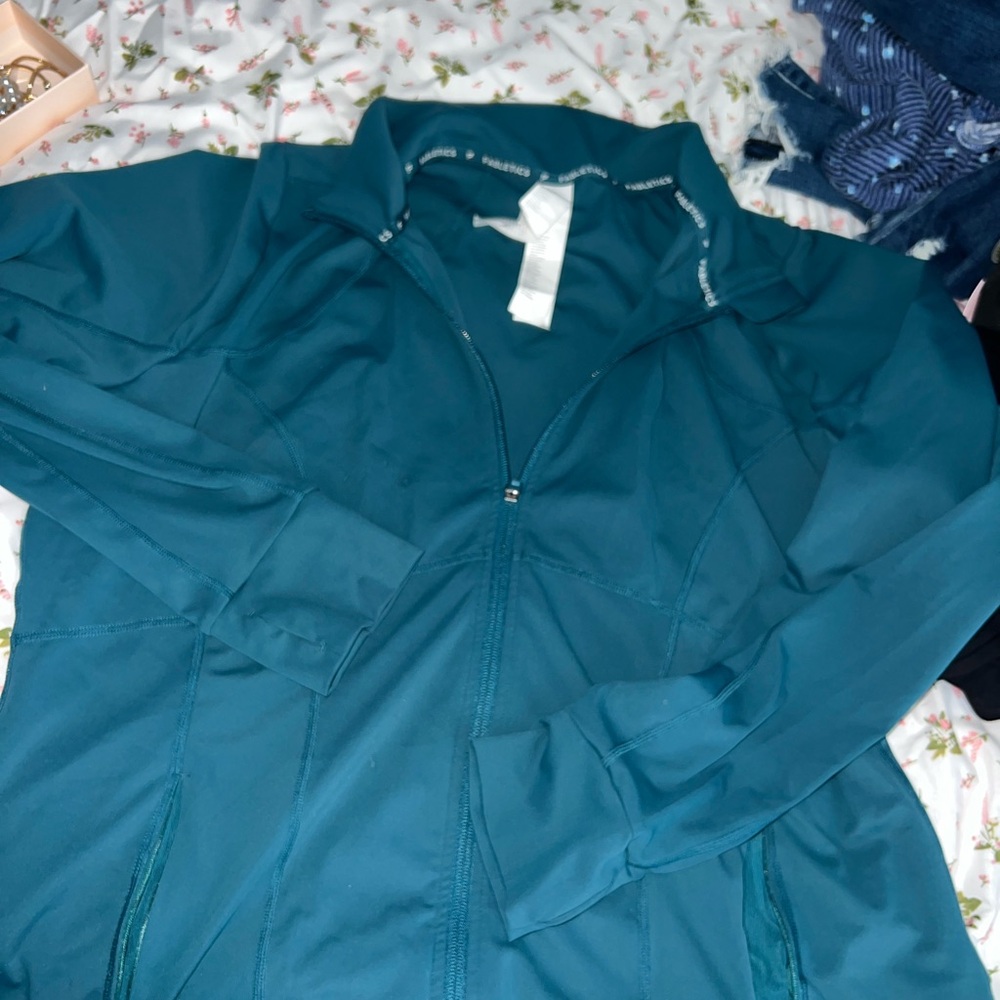 Fabletics Teal Activewear Top